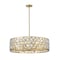 Z-Lite Dealey 8 Light Chandelier, Heirloom Brass & Heirloom Brass + Clear Crystal 6010-30HB - alternate 6